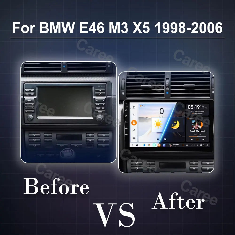 Android 16 Car Radio For BMW E46 M3 X5 1998-2006 Multimedia Video Player GPS 4G Carplay Auto Stereo RDS DSP DVD Head Unit WIFI