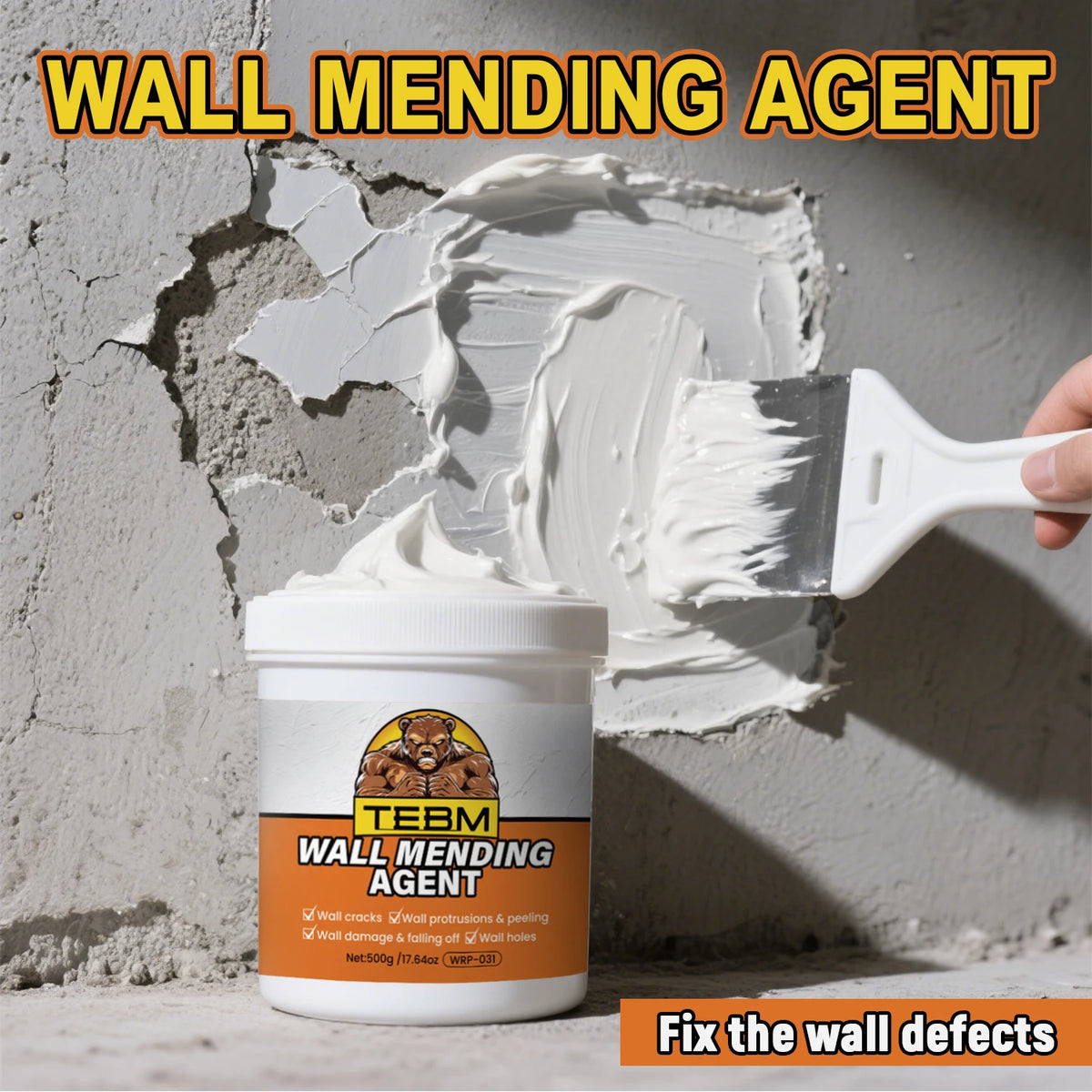 Wall Mending Agent - Quick-Drying Filler for Holes and Cracks