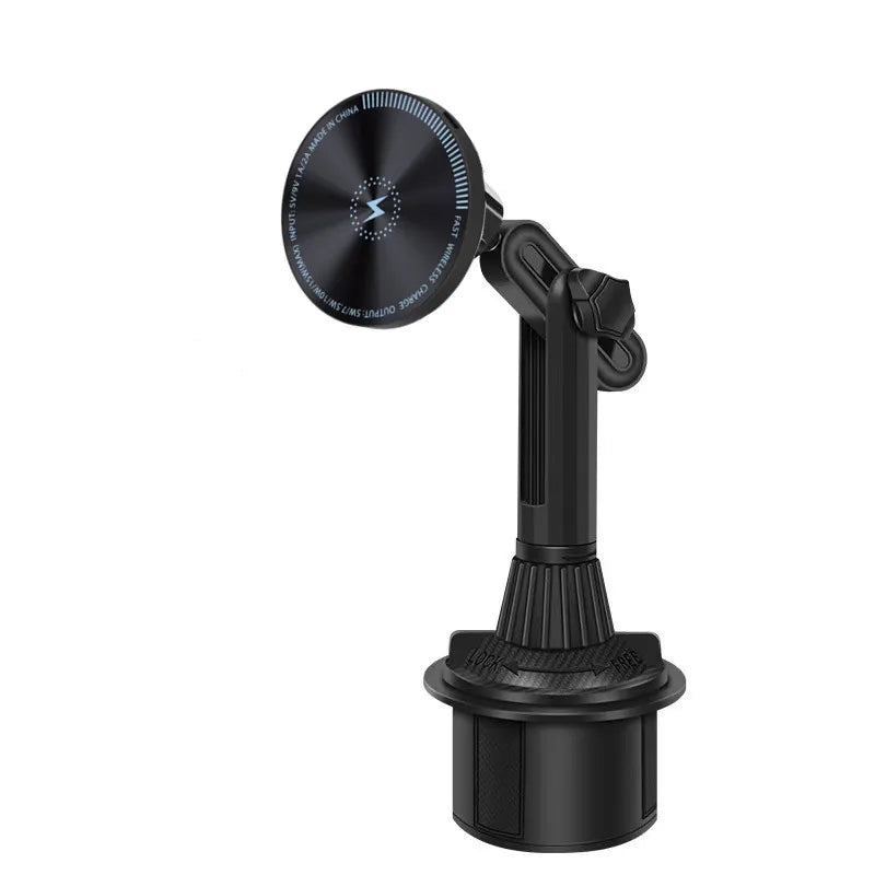Wireless Charger Flexible Arm Magnetic Car Cup Phone Holder Maxsafe Car Charging For Magsafe iPhone 15 Samsung S23 Ultra Stand