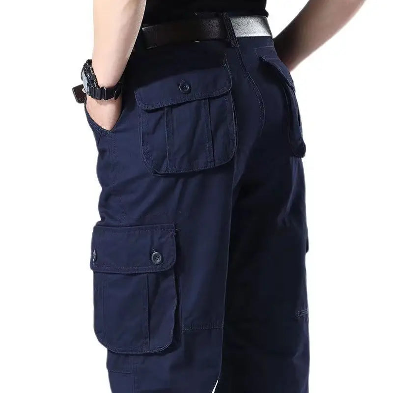 Men's Tactical Cargo Pants – Cotton Overalls with Multiple Pockets | Outdoor Work Hiking Camo Trousers