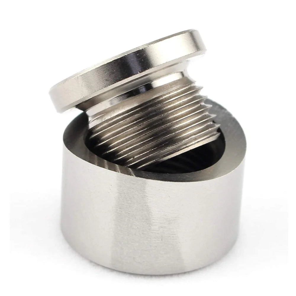 SS304 Hex Weld Bung & Nut — M18x1.5 Lambda Sensor Boss