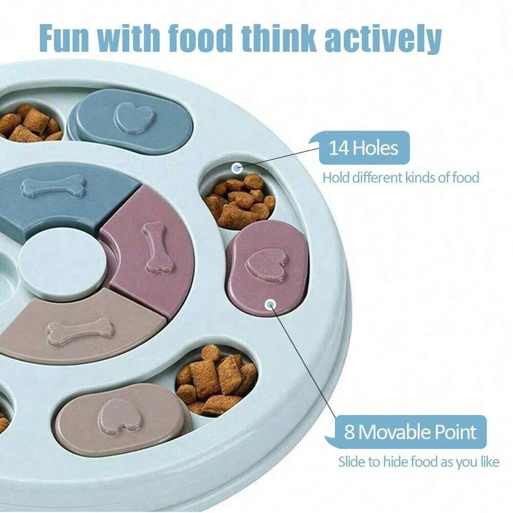Interactive Dog Puzzle Feeder Toy - Slow Feed Brain Game – photo 3