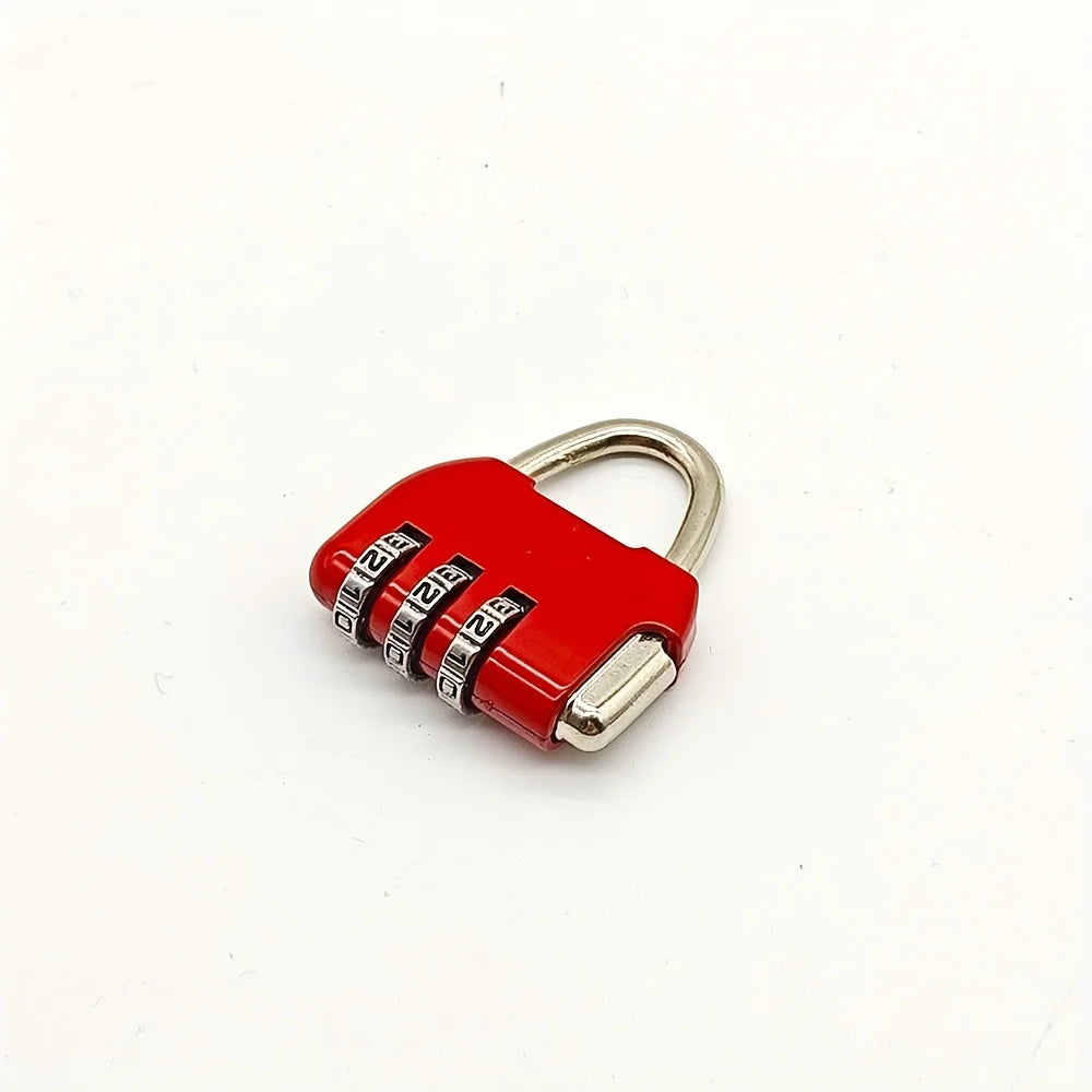 A 3-digit color zinc alloy backpack lock, which can protect your belongings. Suitable for gyms and locker rooms without key