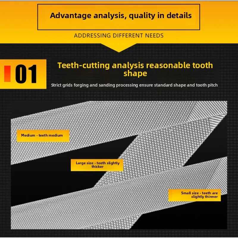 Diamond File Set – GCR15 Bearing Steel Precision Hand Files for Wood, Metal & Carving (5/10 Pcs)