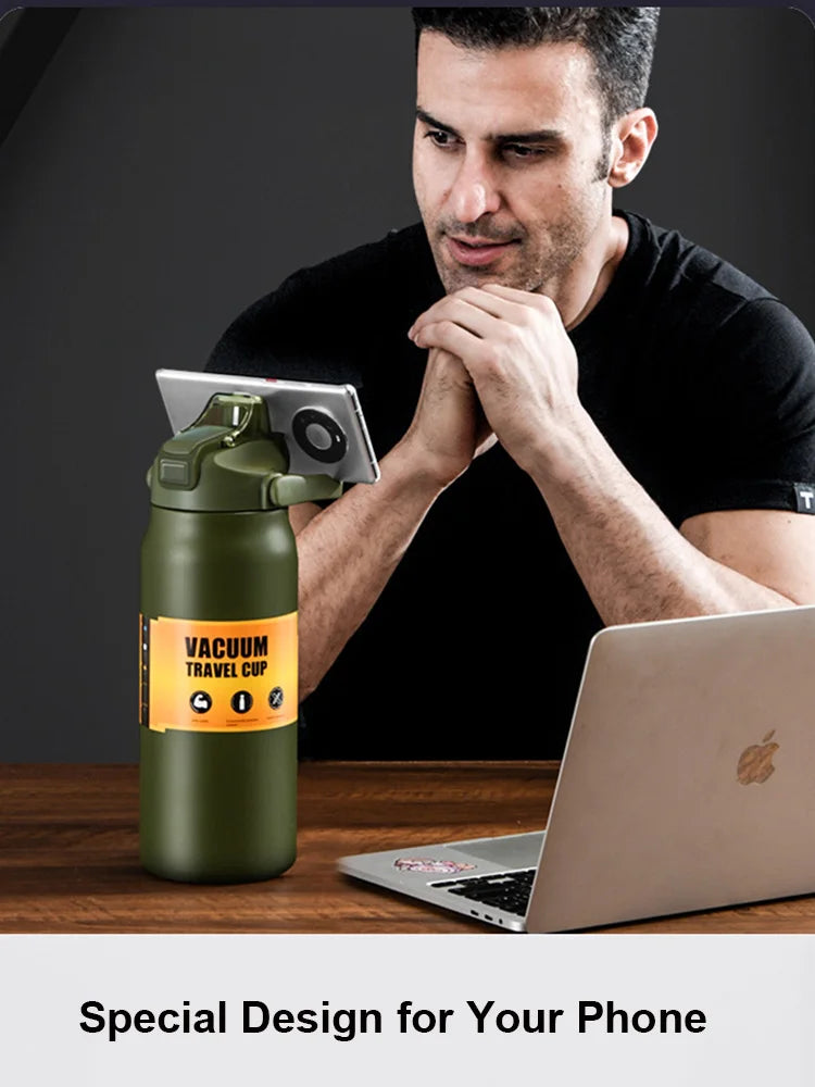 Stainless Steel Insulated Tumbler with Straw - Hot and Cold Travel Mug - photo 6