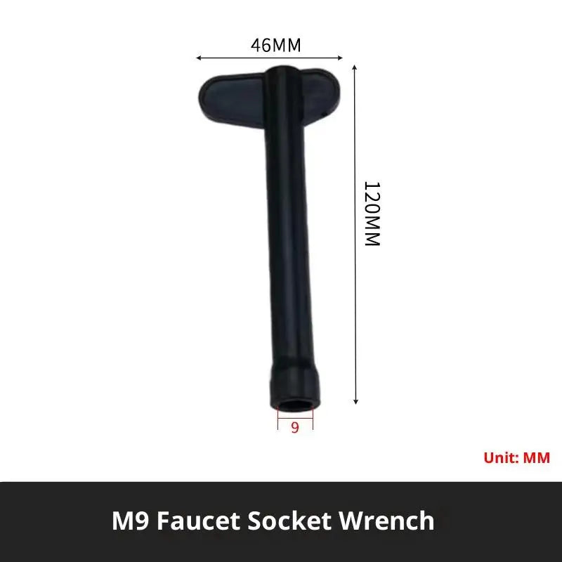 Plumbing Key 9/10/11/12mm Tap Wrench Flume Wrench Sink Faucet Socket Wrench Plumbing Tools Wrench Multifunctional Plumbing Tool