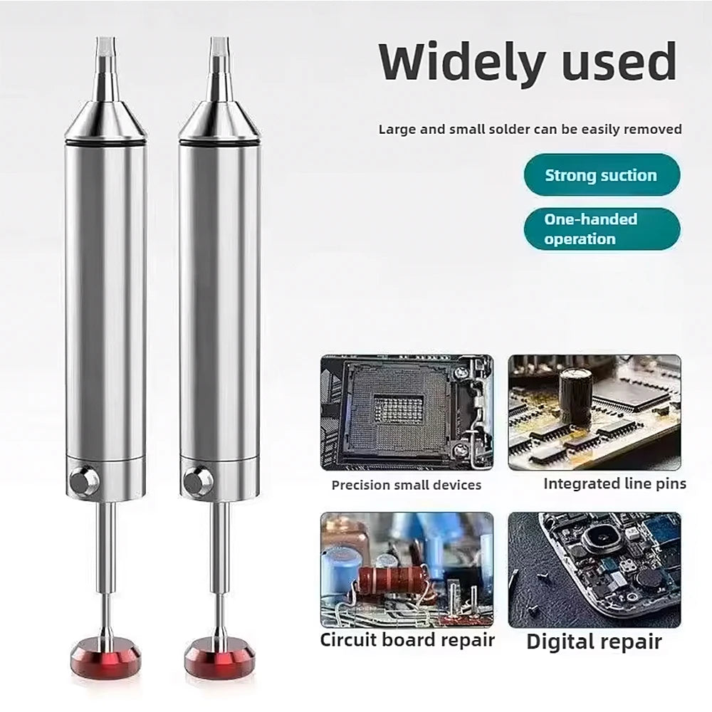 Aluminum Desoldering Pump Suction Tin Gun Soldering Sucker Pen Powerful Vacuum Iron Welding Repair Tool for Electronic Component