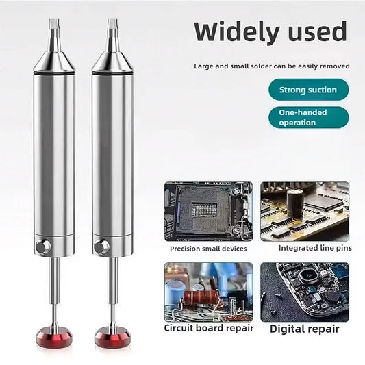 Aluminum Desoldering Pump Suction Tin Gun Soldering Sucker Pen Powerful Vacuum Iron Welding Repair Tool for Electronic Component