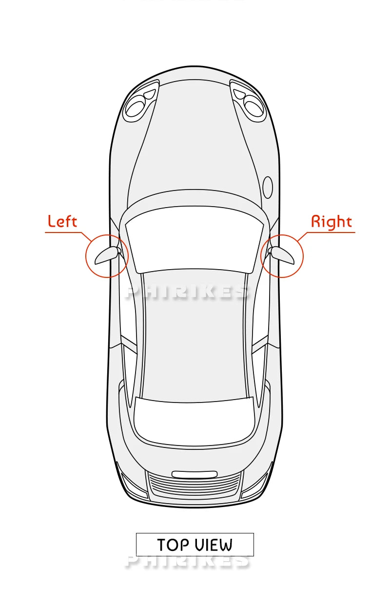 Heated Side Wing Mirror Glass for Ford F-150 2011–2014 (2-Pack)