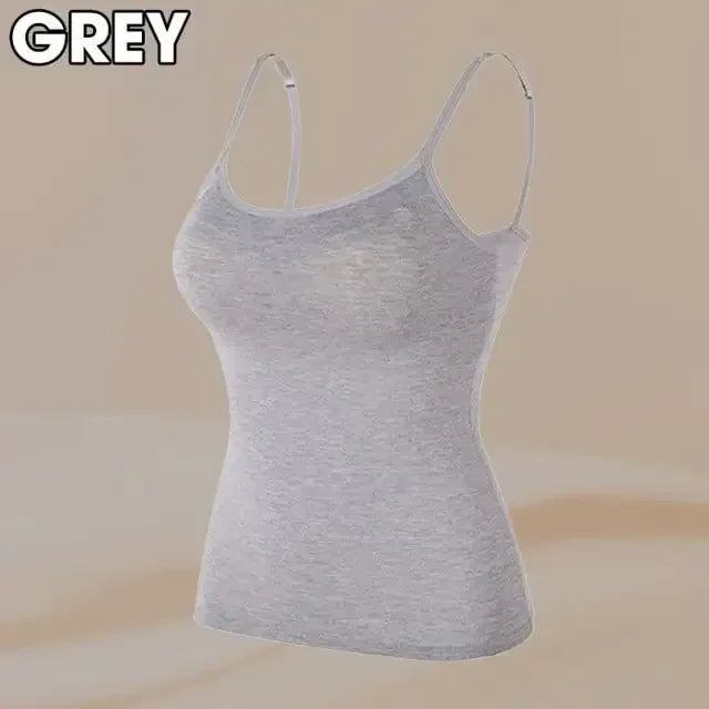 Women's Cami Bra Tank Top – Built-In Padded Bra Camisole | Wireless, Breathable & Seamless | S-6XL