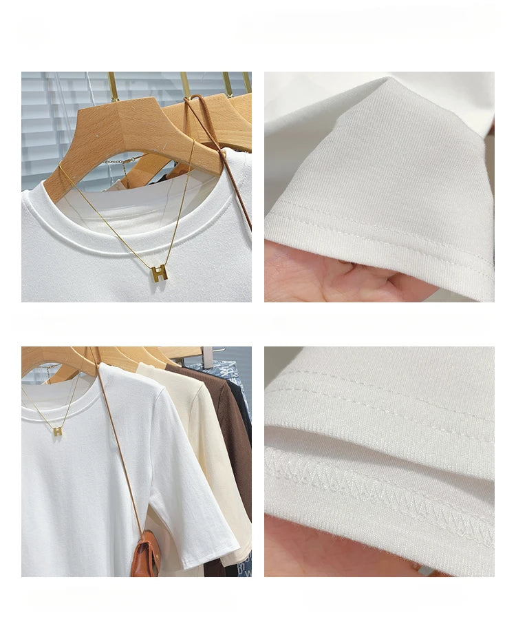 Women's 100% cotton crew neck tee — view 5 of 20