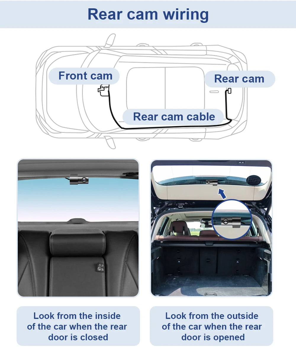 FITCAMX 4K Dash Cam for Volvo XC60 S90 V90 XC40 XC90 – Front & Rear DVR with WiFi App | Plug & Play