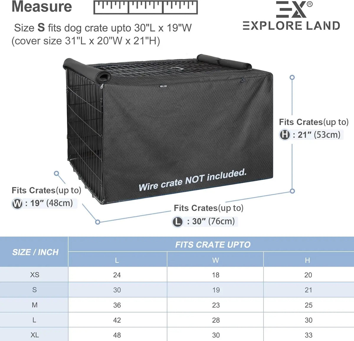 Heavy-Duty Crate Cover for 42 Inch Wire Cages - Black – photo 5
