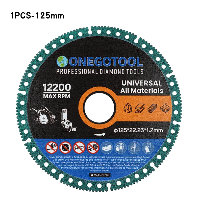 Composite Multifunctional Cutting Saw Blade 110/125mm Ultra-thin Saw Blade Ceramic Tile Glass Cutting Disc For Angle Grinder