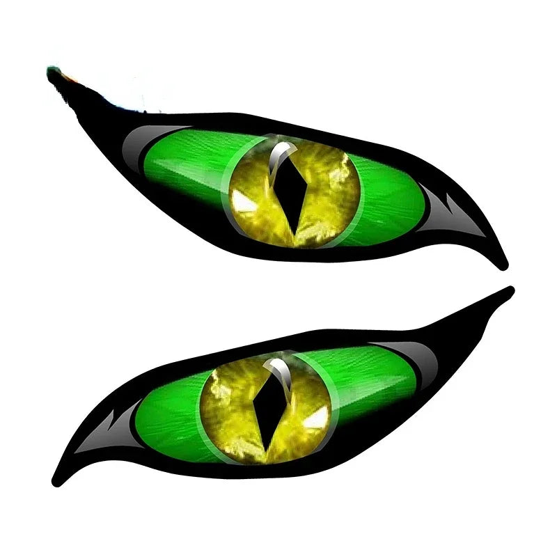 Car Stickers for Evil Yellow Eyes RV Motorcycle Occlusion Scratch Waterproof Windshield VAN Anime Decal VINYL STICKER Products
