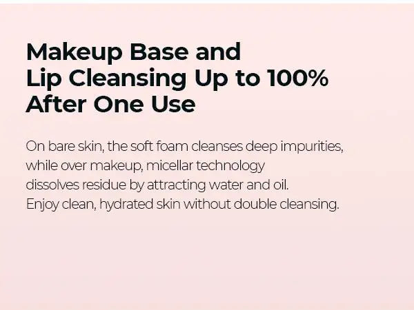 Melting Cleanse Hypoallergenic Makeup remover with Quick Bubble, Deep Pore Cleansing for all skin type, 150ml