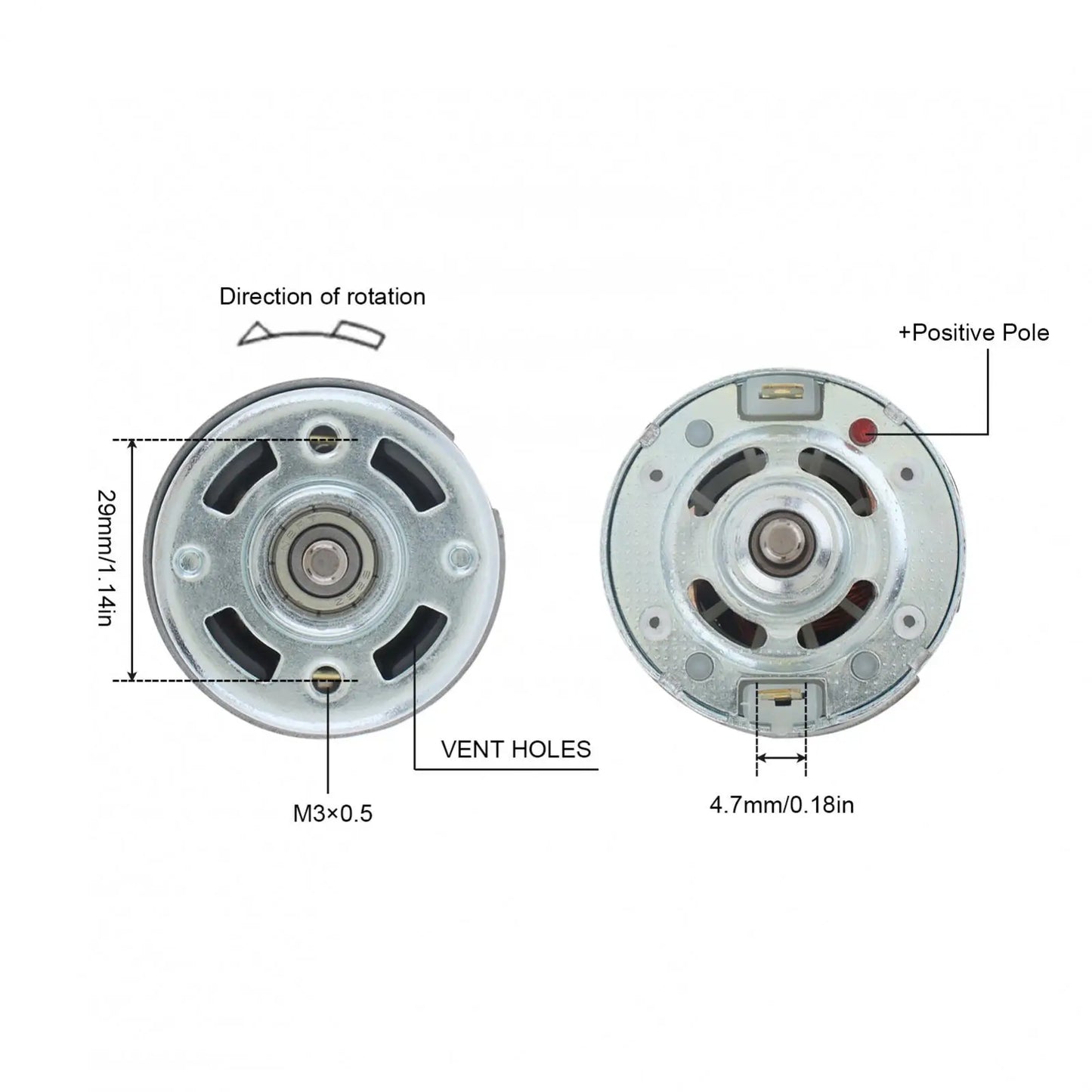 775 DC Motor 12V 24V 3000RPM-12000RPM Large Torque Micro Electric Motors for Drill Screwdriver Circular/D-Shaft/Dual Shaft