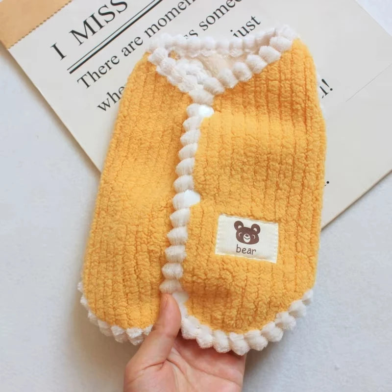 Soft Fleece Dog Coat - Cute Winter Jacket for Small Dogs and Cats - photo 9