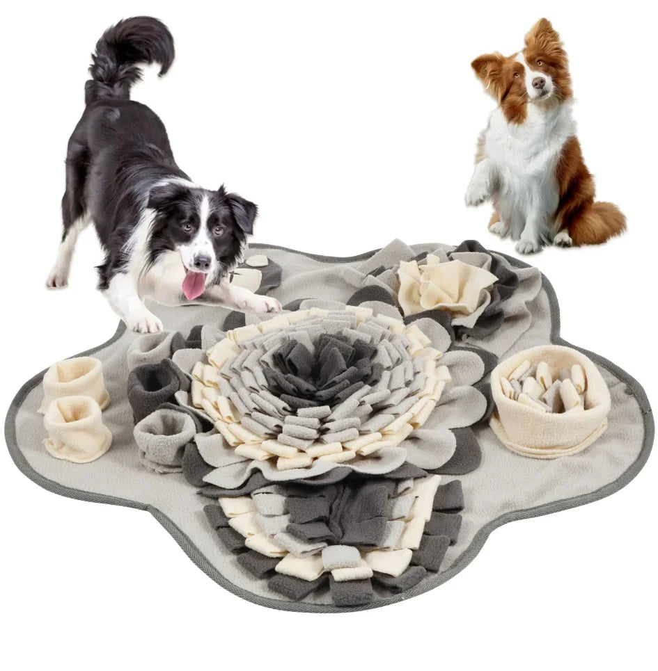Squeaker Snuffle Mat - Natural Sniff Feeding Toy