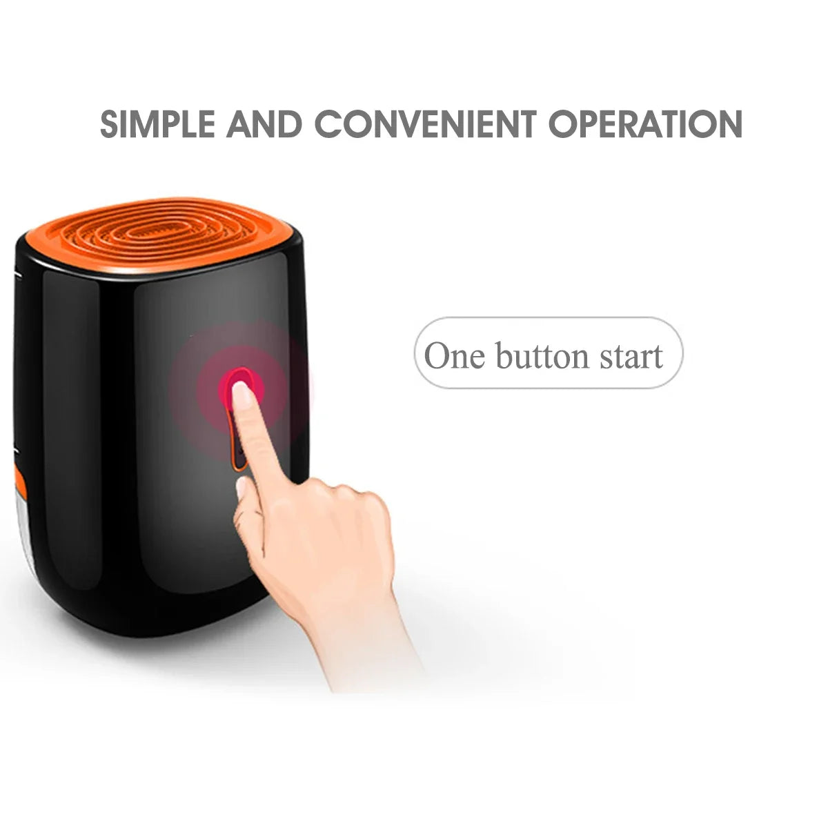 TINSOL New Air Dehumidifier 800ml Portable Dryer Low Noise Purification Anti-mold Cleaning Unit Portable Air Dryer Humidity