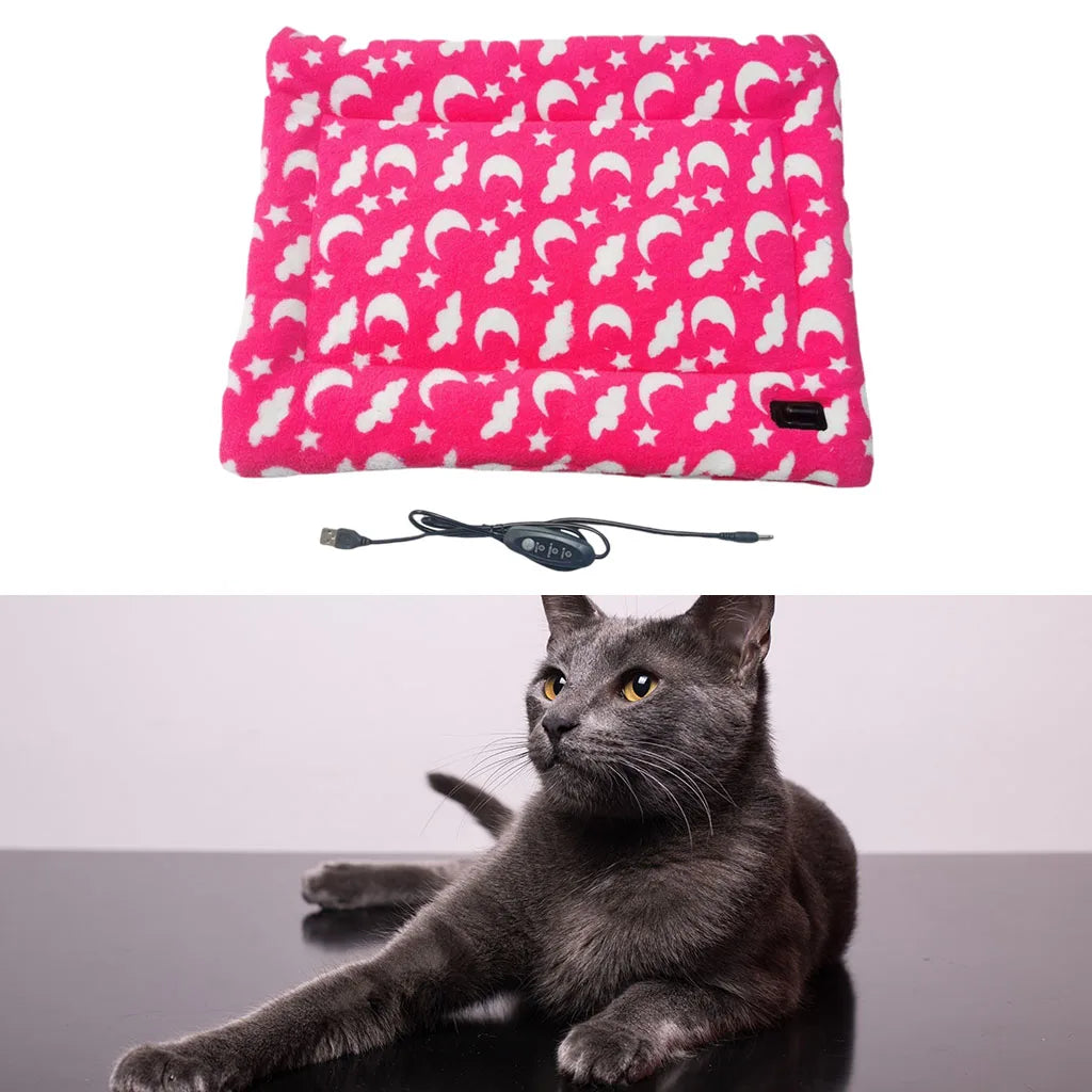 Waterproof Heated Pet Mat - Adjustable Temperature Plush – photo 4