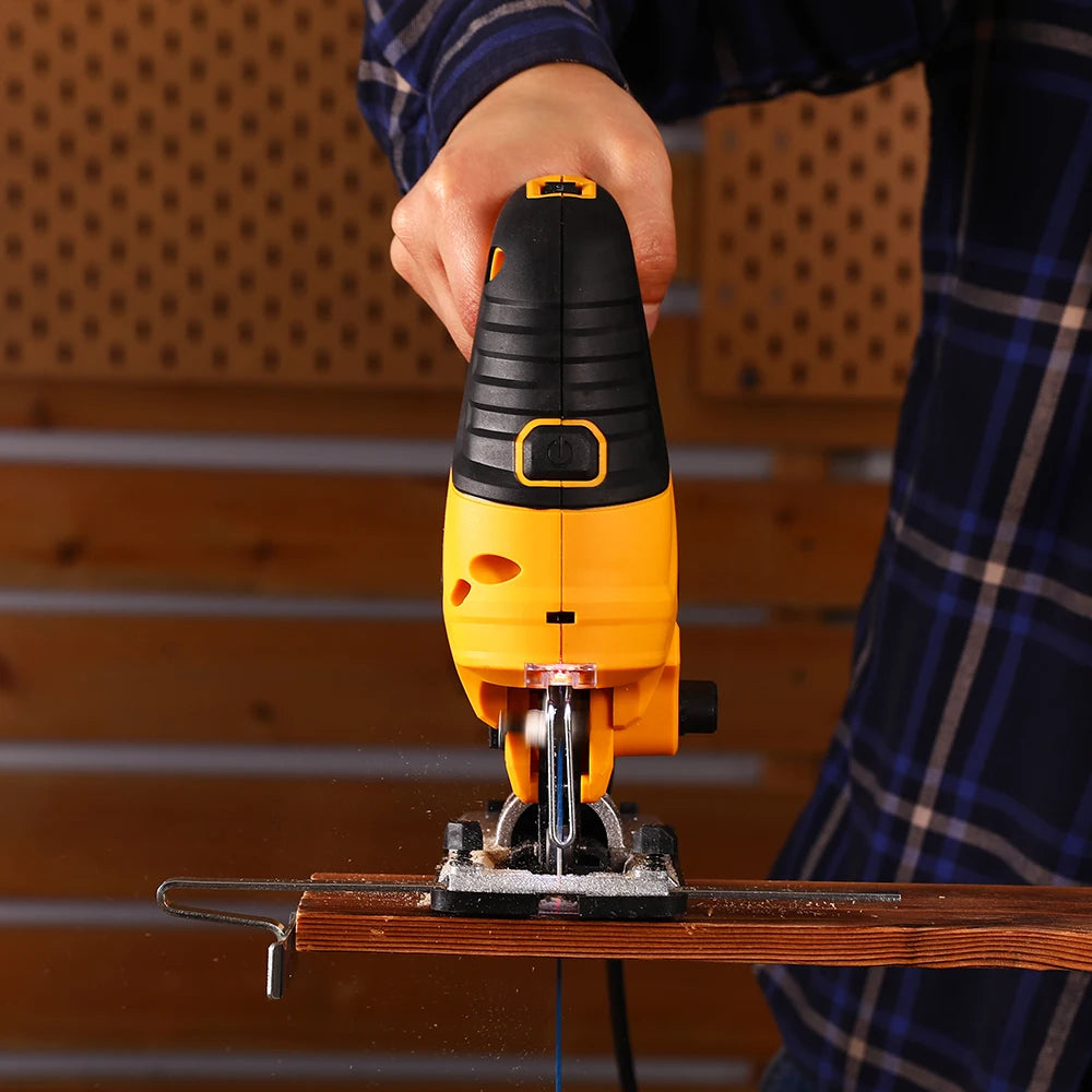 DEKO DKJS80XL100  JIG SAW 220V 800w  Woodworking Electric Tools Electric Saw With  Wrench Guide Ruler Saw Blade