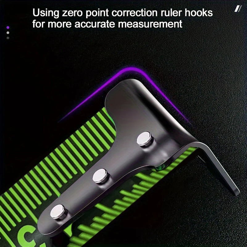 1 piece 5m, 7.5m and 10m high precision laser measuring tape, heavy duty thickened ruler, self-locking design Measuring tools