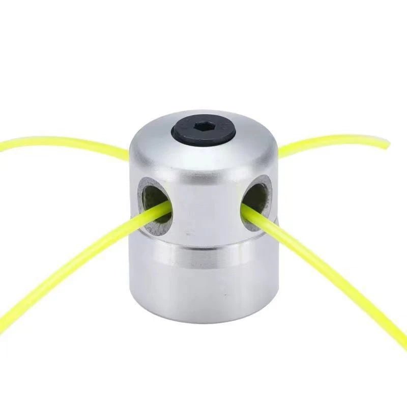 Universal Aluminum Trimmer Head with 4 Trimmer Lines – For Brush Cutter & Grass Trimmer