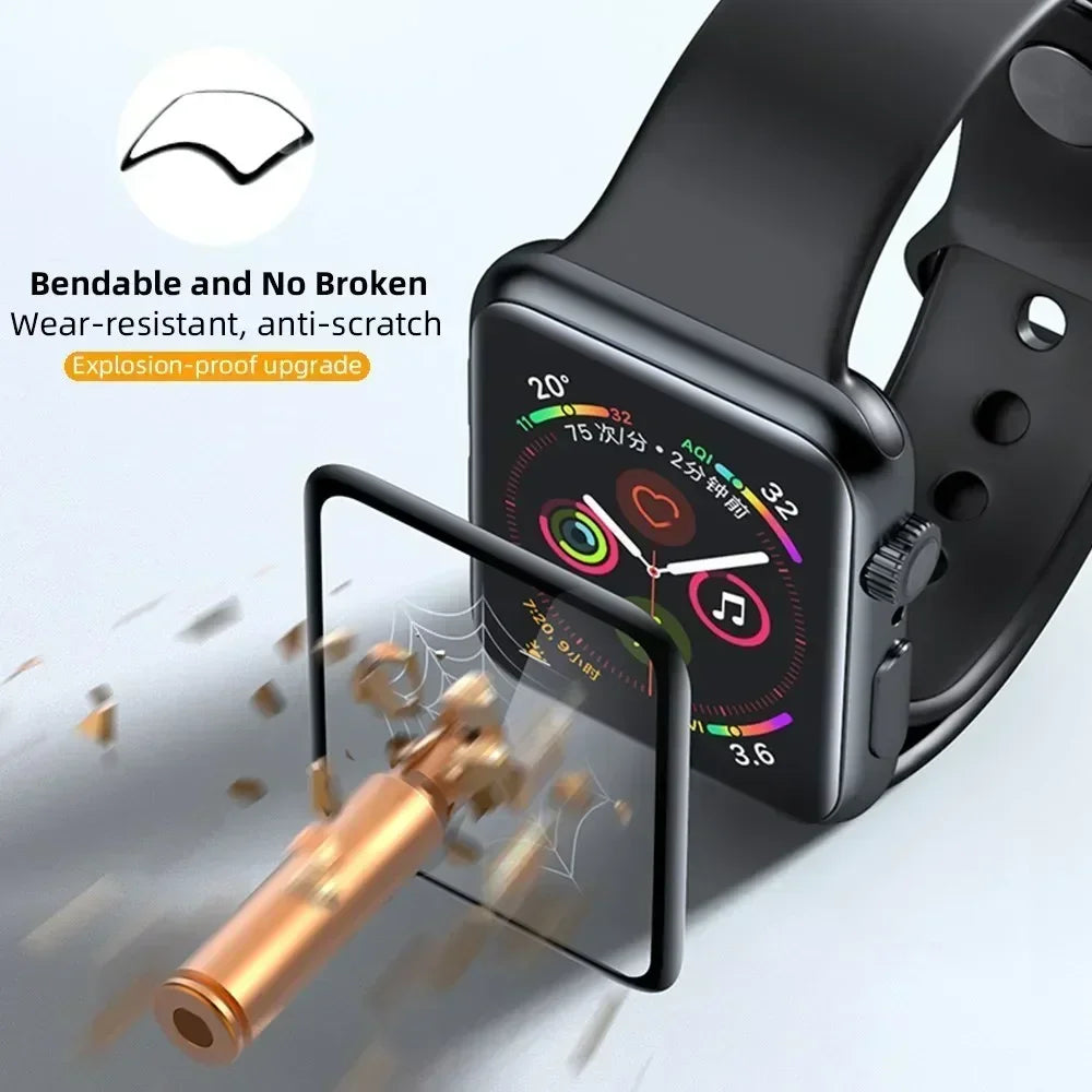 1-5PCS Screen Protector for Apple Watch 10 9 8 7 6 5 40MM 41MM 42MM 44MM 45MM 46MM Not Tempered Glass Film IWatch Ultra 2 49MM