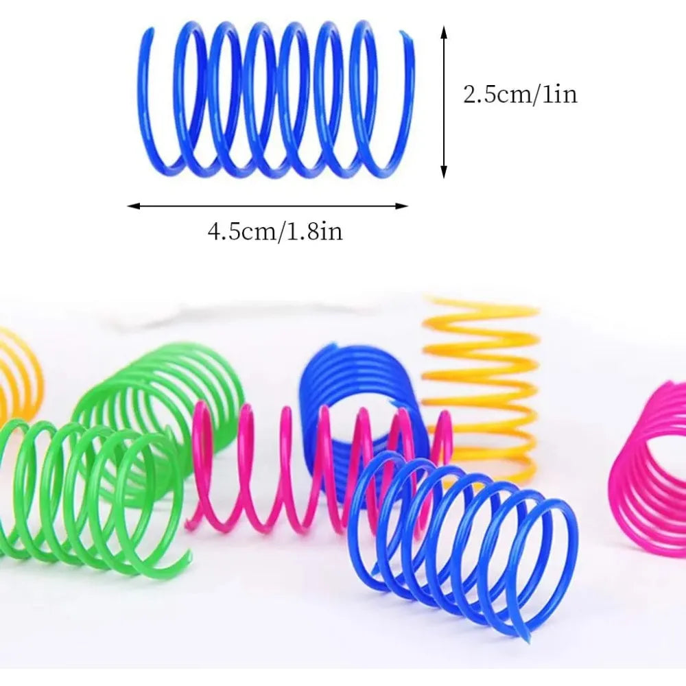 4-Pack Cat Spring Toys - Colorful Spiral Coils – photo 4