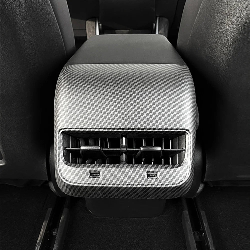 Rear Air Vent Outlet Cover For Tesla Model 3 2017-2022 Interior Rear Air Outlet Cover For Tesla Model Y 2019-2022 Back VentCover