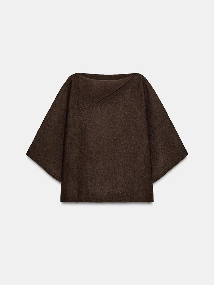 Women's Knit Sweater & Midi Skirt Set - Turn-Down Collar Two Piece - photo 7