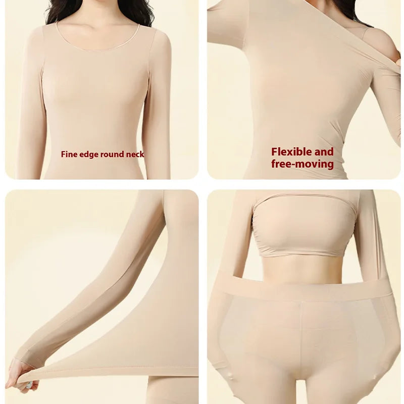 Women's Thin Thermal Undershirt - Long Sleeve Base Layer Top - photo 4