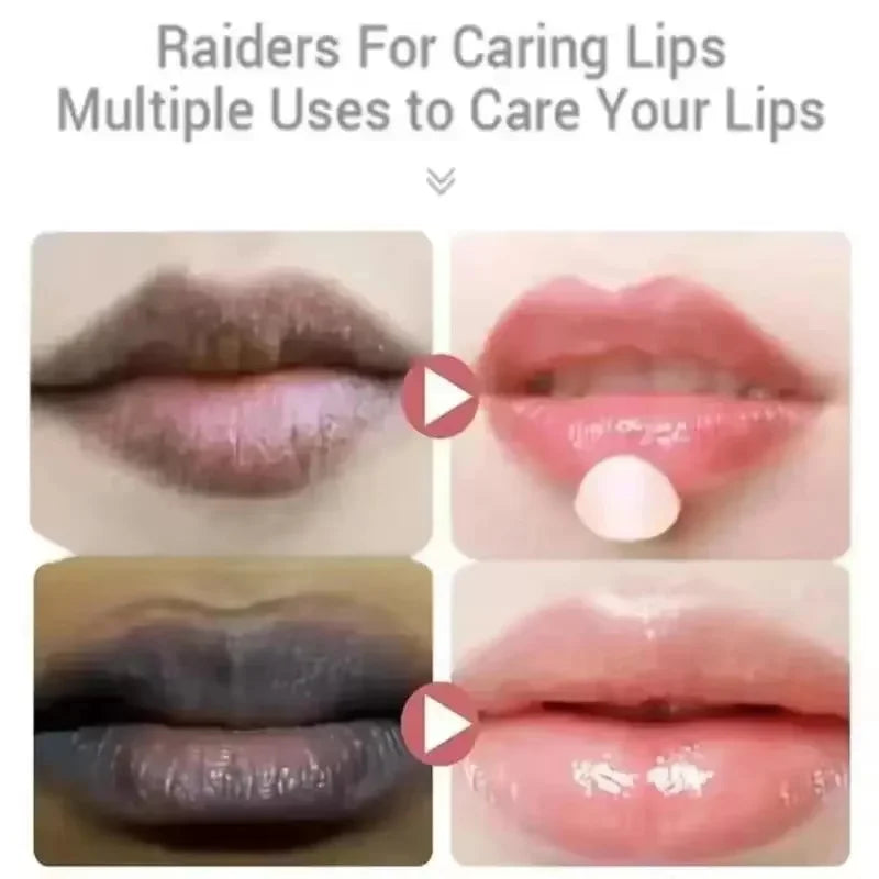 Fast Lighten Melanin Lip Mask Remove Dark Lip Balm Serum Exfoliating Fade Lip Lines Dead Skin Nourishing Repair Lip Care Makeup