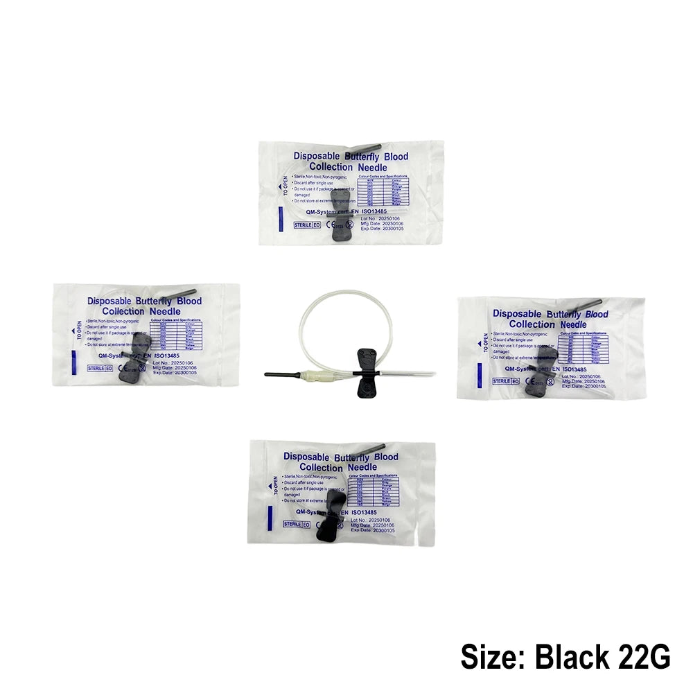 50-100PCS Disposable Double Wing Butterfly Blood Collection Needles for Cats Dogs Animal Care Pet Care Room Animal