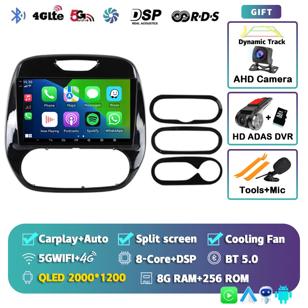 Android 15 Car Radio For Renault Kaptur Captur Clio Samsung QM3 2026 2026 2026 2026 Wireless Carplay multimedia Android Auto 4G