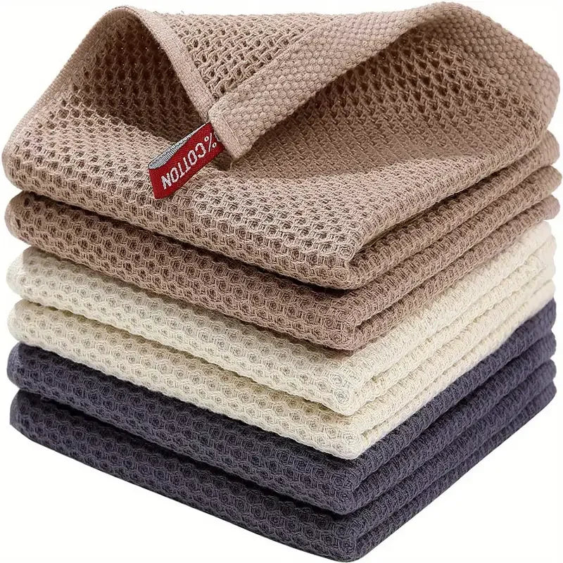 Waffle Weave Kitchen Towels - 4 or 6 Pack Dish & Tea Towels