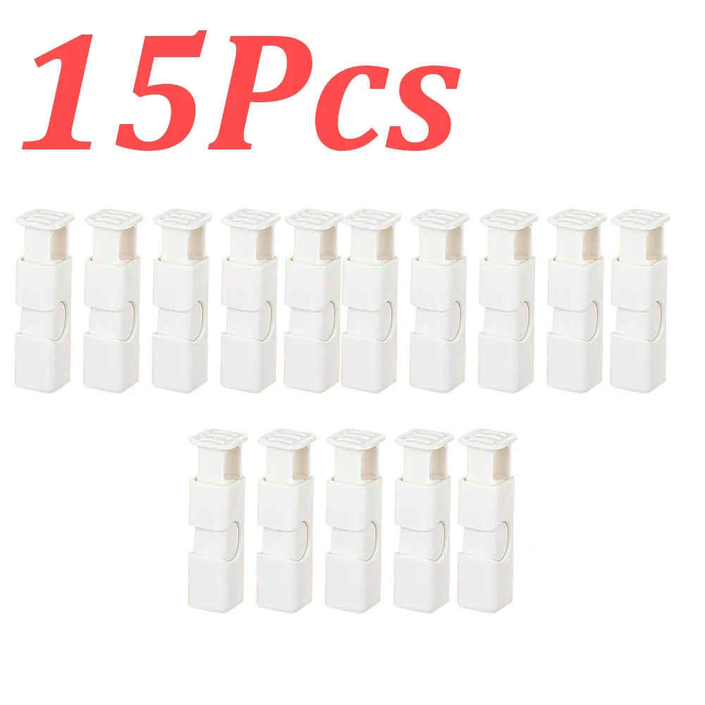1-60Pcs Food Sealing Clips Squeeze Bread Bag Plastic Bag Sealing Clips Snack Bag Moisture-proof Fresh-keeping Clips Reusable