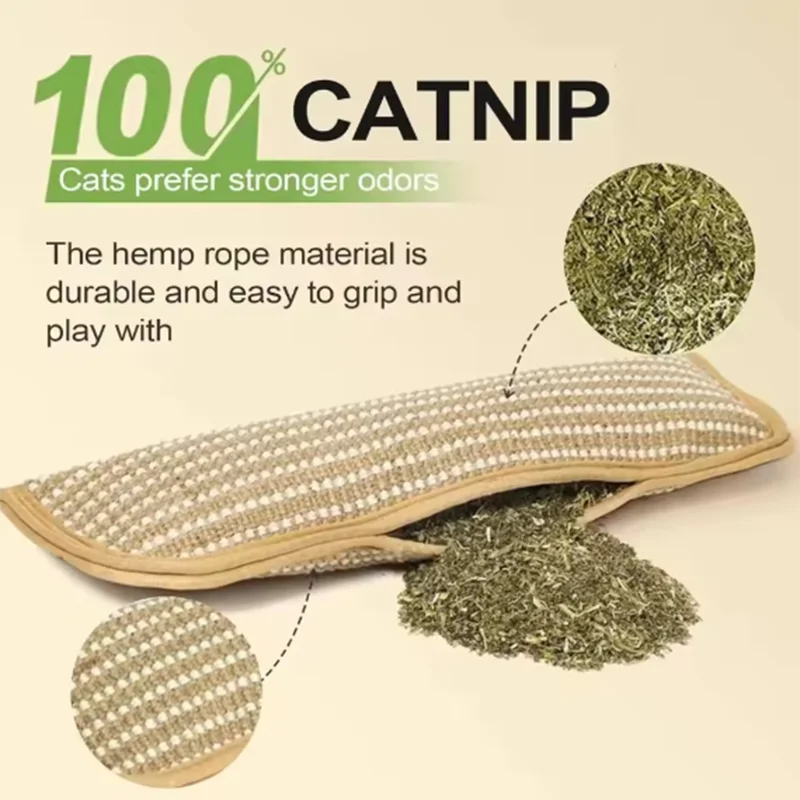 Catnip Scratcher Pillow Toy - Kitten Claw Grinder Chew Toy – photo 4