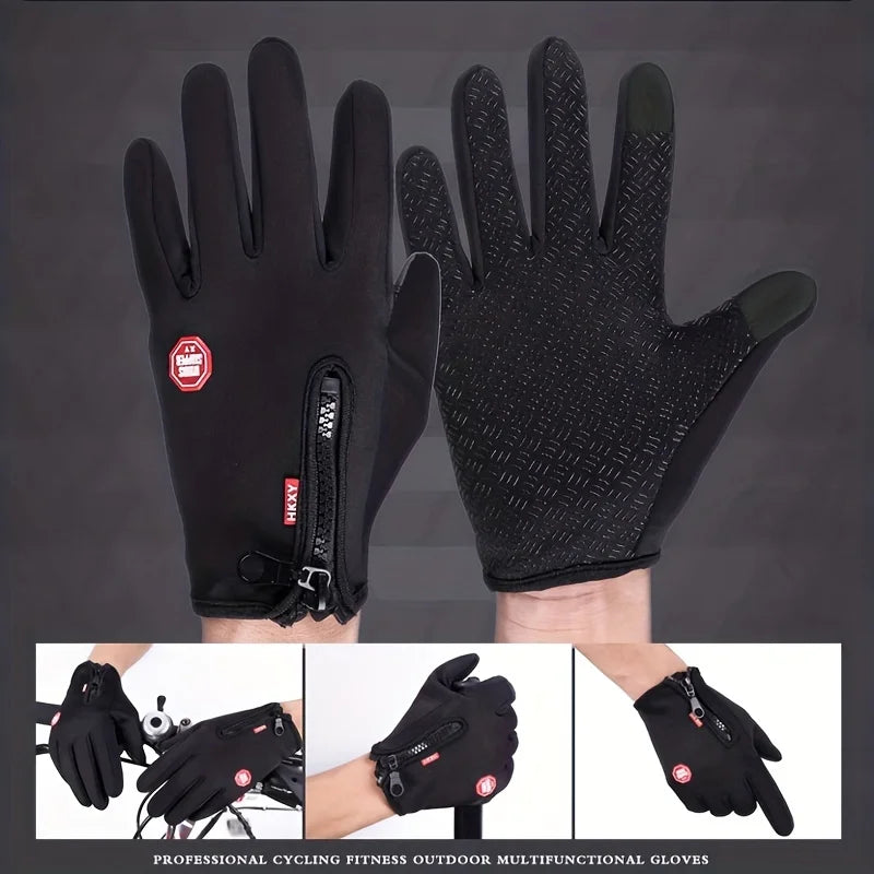 Unisex Touchscreen Winter Gloves - Non-Slip Cycling & Driving Gloves - photo 4