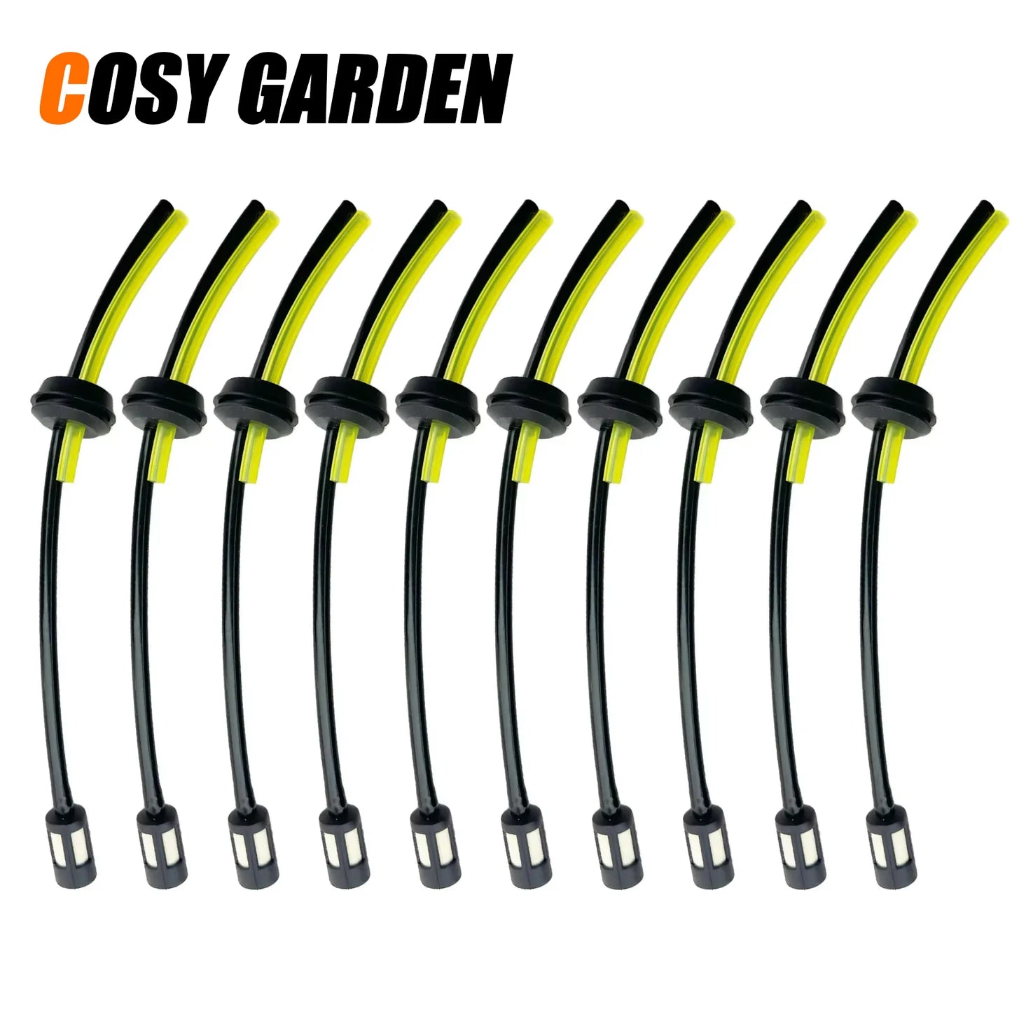 COSY 5/10pcs Replacement Strimmer Trimmer Fuel Hose with Fuel Petrol Tank Filter Oil Pipe For Chainsaw Parts Engine Garden Tools