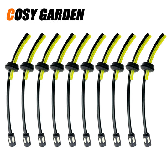 COSY 5/10pcs Replacement Strimmer Trimmer Fuel Hose with Fuel Petrol Tank Filter Oil Pipe For Chainsaw Parts Engine Garden Tools