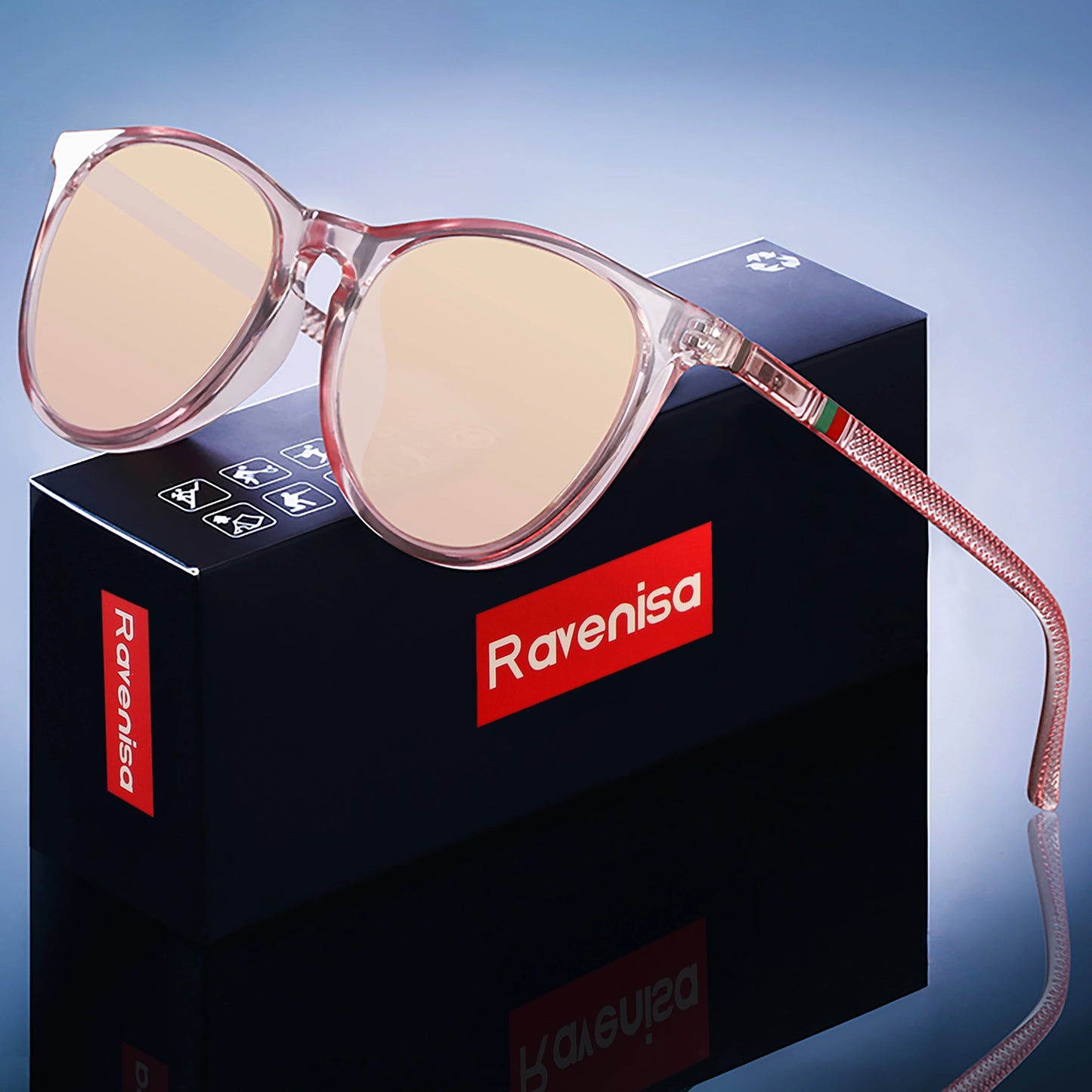 Polarized Sunglasses for Women — Pink Tint, UV400 Protection