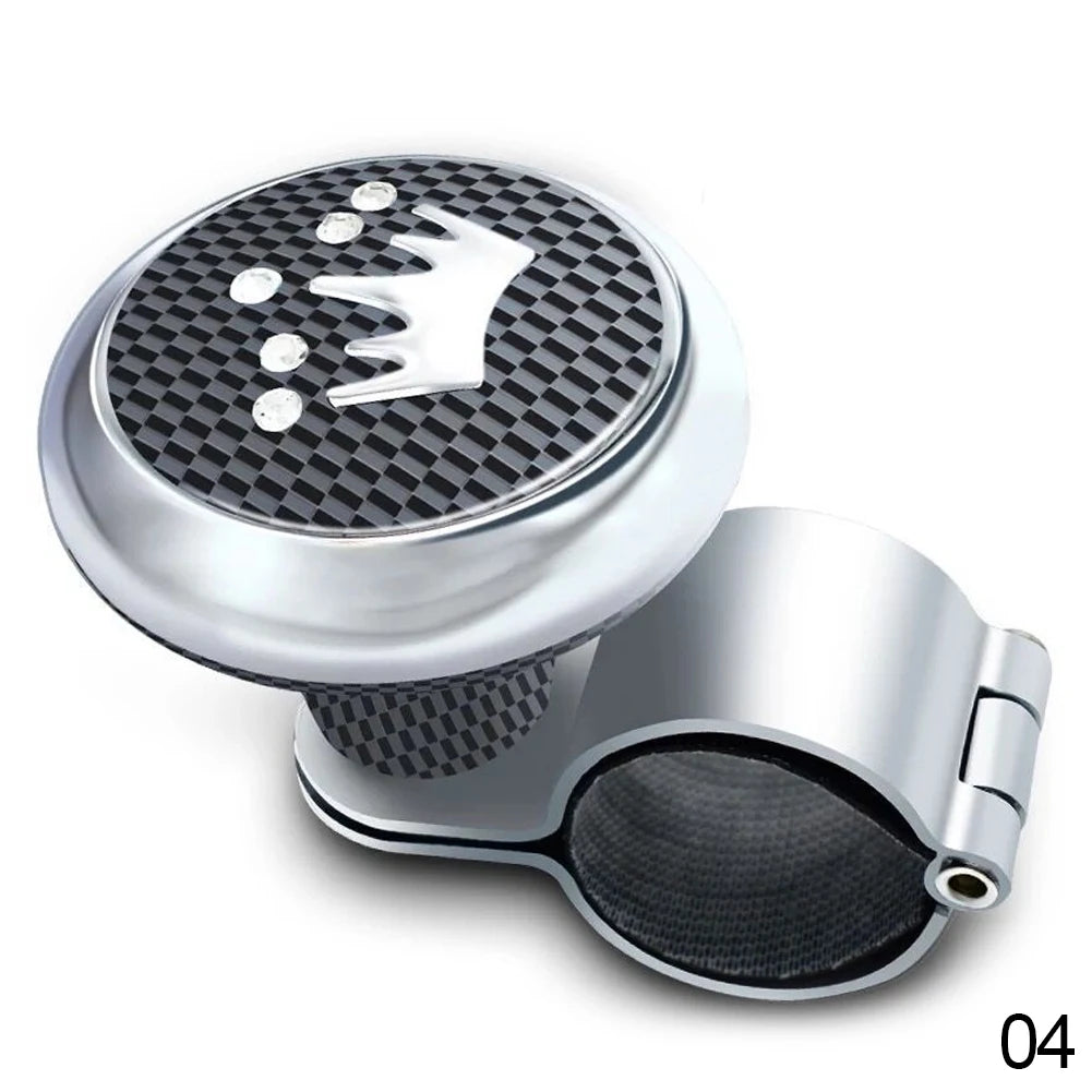 Car Steering Wheel Auto Truck Power Spinner Booster Aid Knob Ball Handle Clamp Car Accessories Professional Supplies Universal