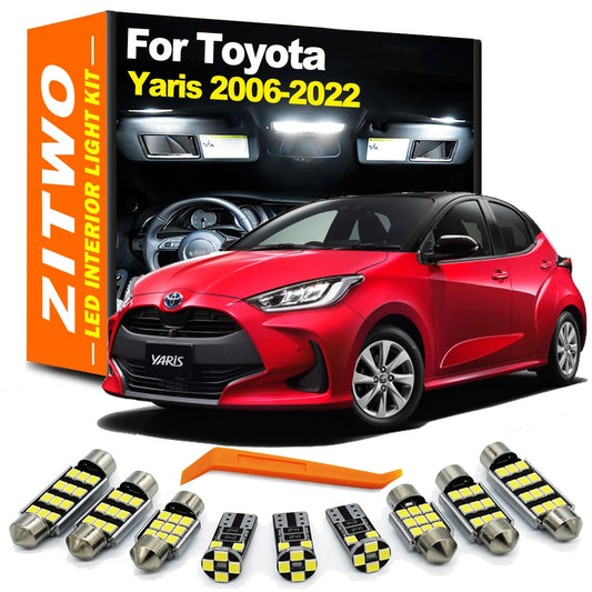 ZITWO LED Dome & Map Light Bulb Kit for Toyota Yaris 2006-2022