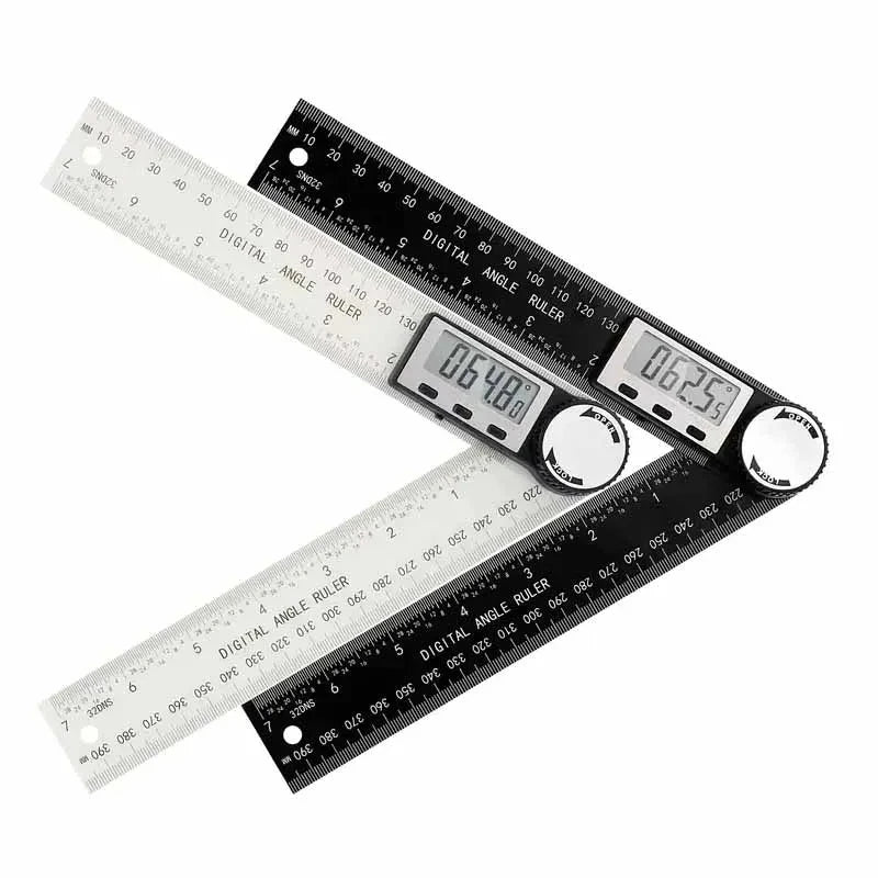 HOMEFISH 1 PC 2 in 1 Digital Angle Detector Scale Suitable for Woodworking Measurement Tools High Accuracy Mutifunction Tools