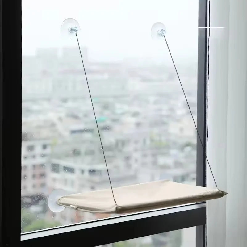 Cat Window Hammock Bed — Suction-Cup Space-Saving Perch for All Seasons