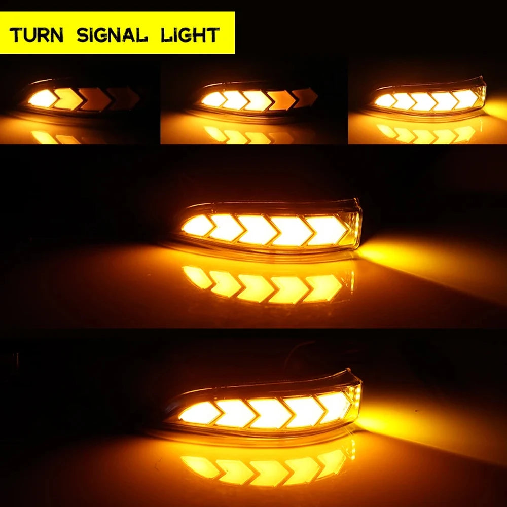 Car Mirror Running Turn Signal Light for Toyota Corolla Camry Yaris AQUA Outside Rearview Mirror Corner Light Signal Alert Light