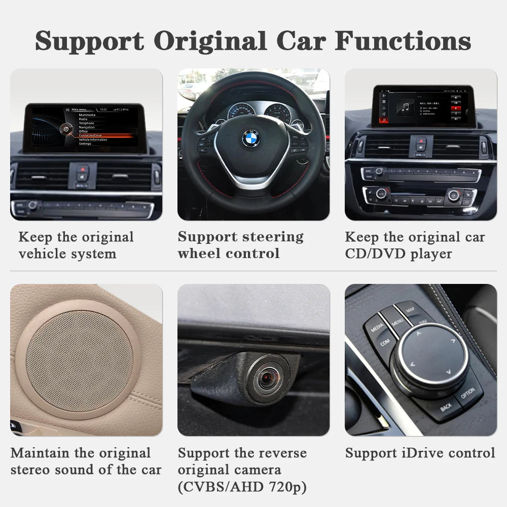 AUTOTOP 10.25" 1920*720 Car Replacement Radio Display for BMW 1 2 series F20 F21 F22 NBT 2026-2026,Wireless CarPlay Android Auto
