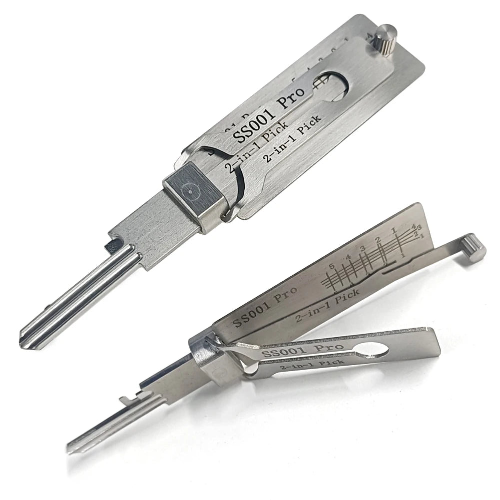 1-5X Lockpicking Lock Decoder SS001 O-ring Pickup Kit Pick Locksmith Tools Key Decoder Precision Hook Door Maintenance Repair